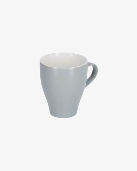 Taza Sadashi de porcelana blanco y gris