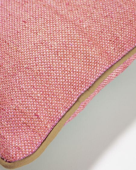 Funda de cojín exterior Dalila de PET terracota 30 x 50 cm
