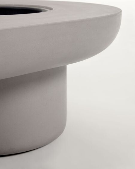 Mesa de centro de exterior Taimi de cemento Ø 140 x 60 cm