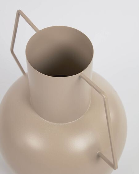 Jarrón Bellabel de metal marrón claro 38 cm