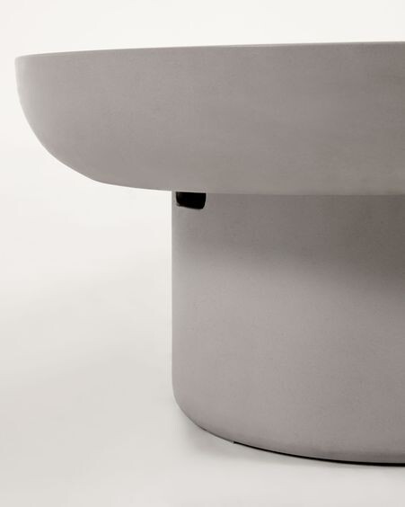 Mesa de centro de exterior Taimi de cemento Ø 140 x 60 cm