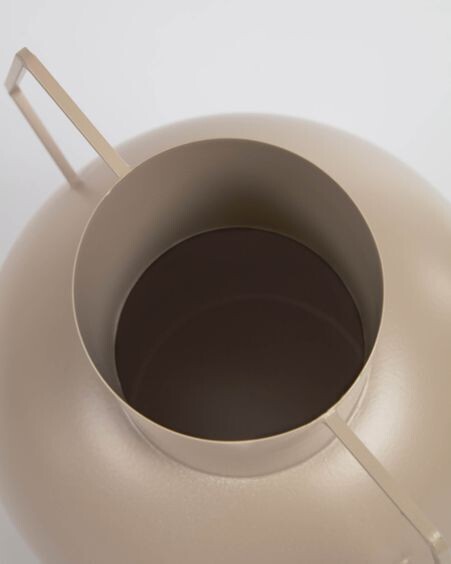 Jarrón Bellabel de metal marrón claro 38 cm