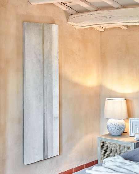 Lienzo Vespera blanco y gris 50 x 150 cm