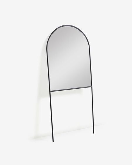 Espejo de pie Nazara metal negro 70 x 161 cm