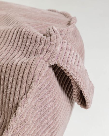 Puf Wilma pana gruesa rosa Ø 80 cm