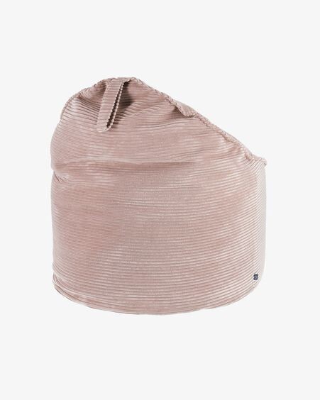 Puf Wilma pana gruesa rosa Ø 80 cm