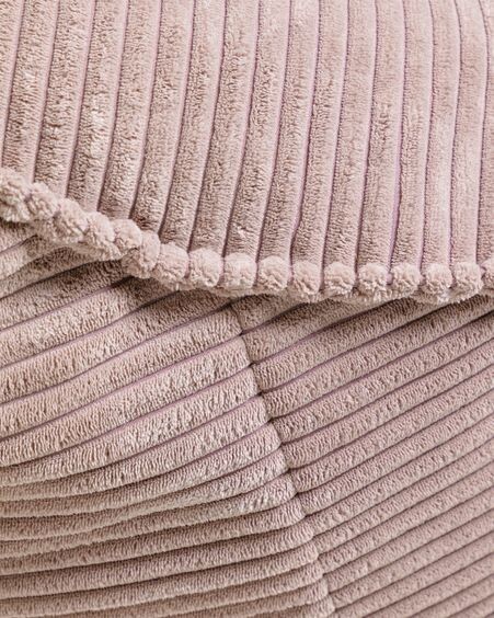 Puf Wilma pana gruesa rosa Ø 80 cm