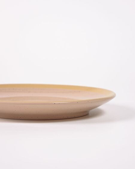 Plato de postre Tilia de cerámica beige