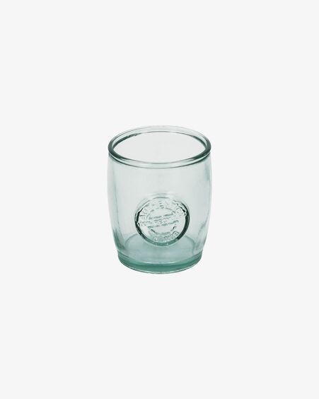 Vaso Tsiande de vidrio transparente 100% reciclado