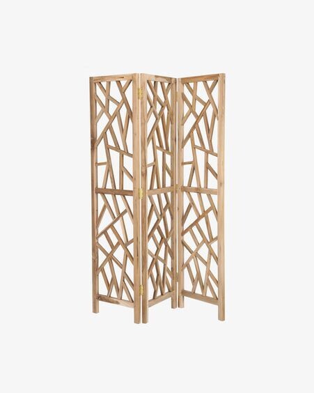 Biombo Avaline de madera maciza de teca 135 x 180 cm