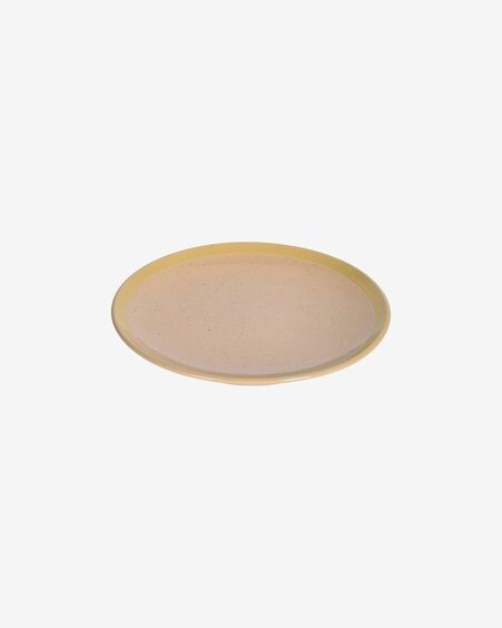 Plato de postre Tilia de cerámica beige