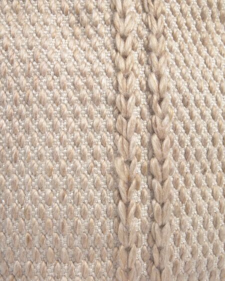Puf redondo Kaie 100% PET beige Ø 62 cm