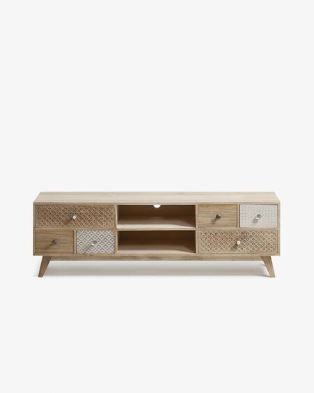 Mueble TV Hoob de madera maciza de mango 160 x 51 cm