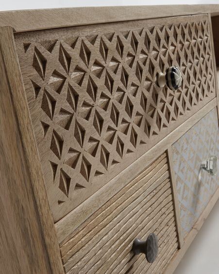 Mueble TV Hoob de madera maciza de mango 160 x 51 cm