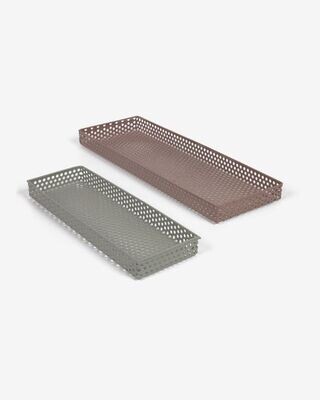 Set Jeannie de 2 organizadores de escritorio de metal multicolor Set Jeannie de 2 organizadores de escritorio de metal multicolor