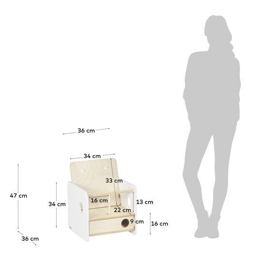 Silla evolutiva Nuun chapa abedul