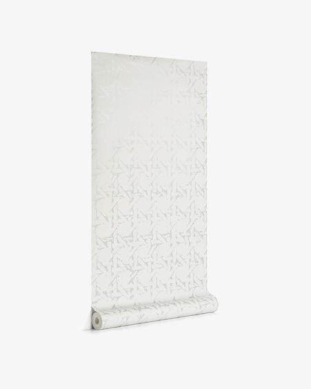 Papel pintado Viveka gris y plateado 10 x 0,53 m FSC MIX Credit