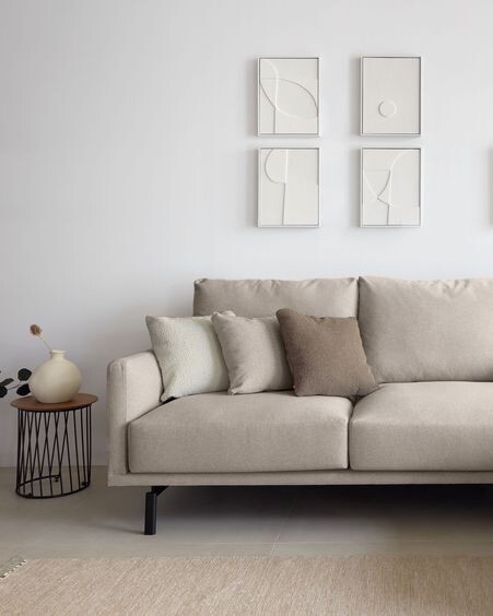 Set Brunella de 2 cuadros blanco 32 x 42 cm