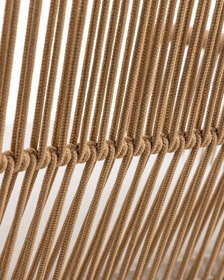 Sofá Samanta 2 plazas cuerda beige 133 cm