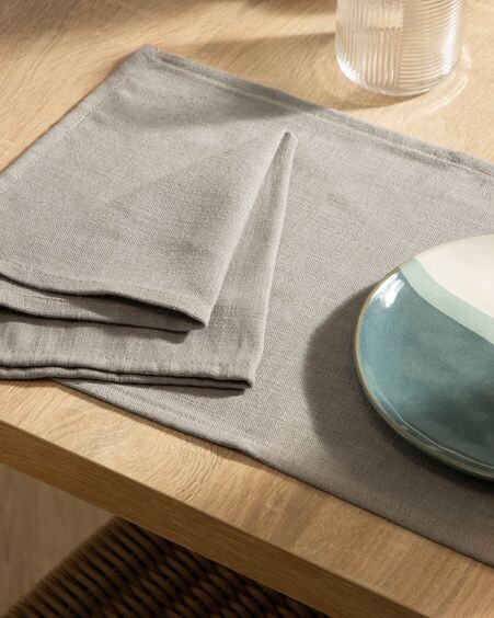 Set Samay de 4 servilletas gris