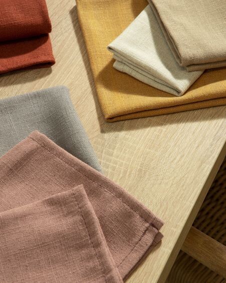 Set Samay de 4 servilletas gris