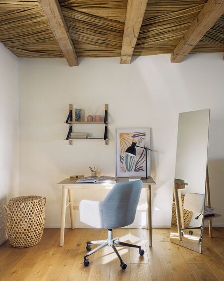 Silla de escritorio Madina gris claro
