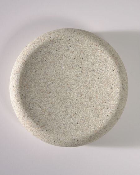 Jabonera Najila de resina beige