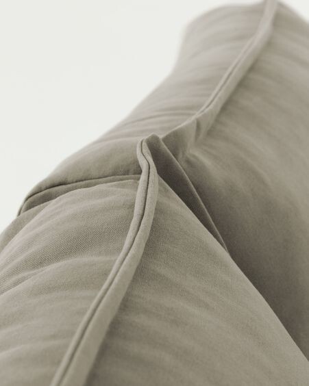 Sofá cama Samsa 2 plazas poliuretano beige 160 cm