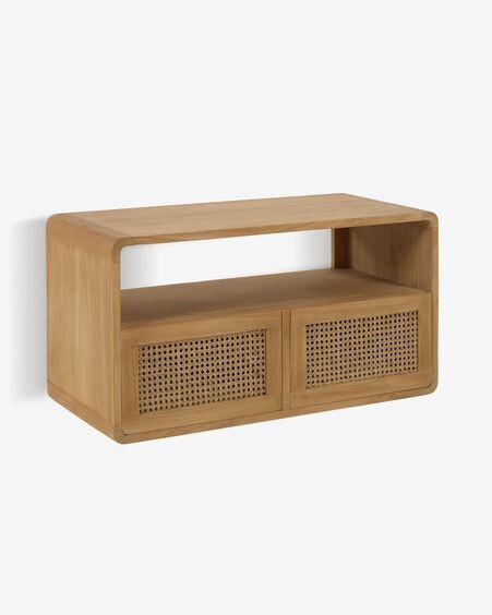 Mueble de baño Sabiela de madera maciza de teca 86 x 45 cm
