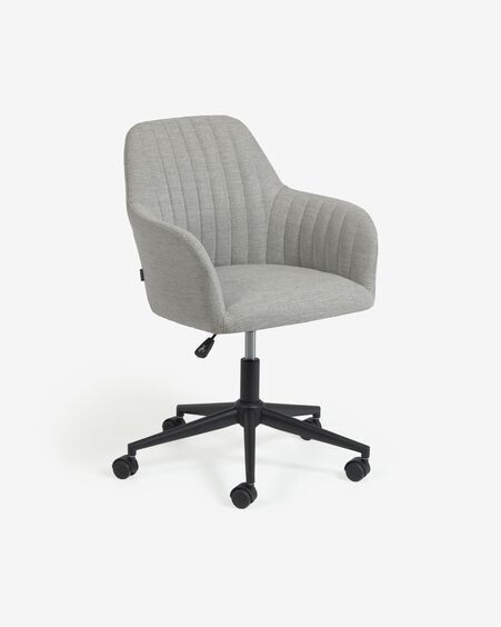 Silla de escritorio Madina gris claro