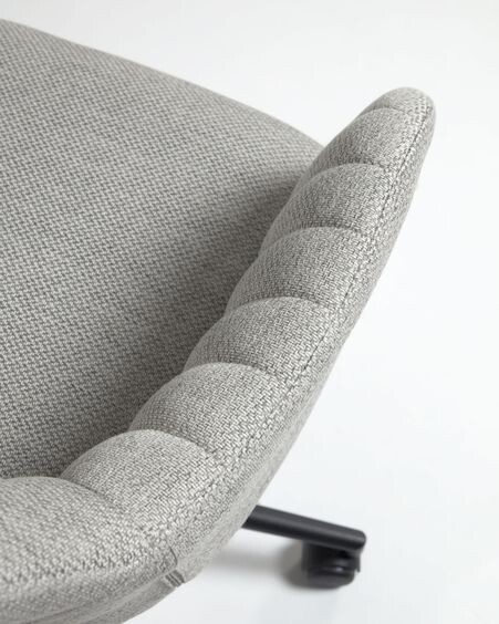 Silla de escritorio Madina gris claro