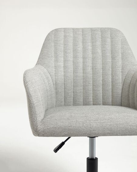 Silla de escritorio Madina gris claro