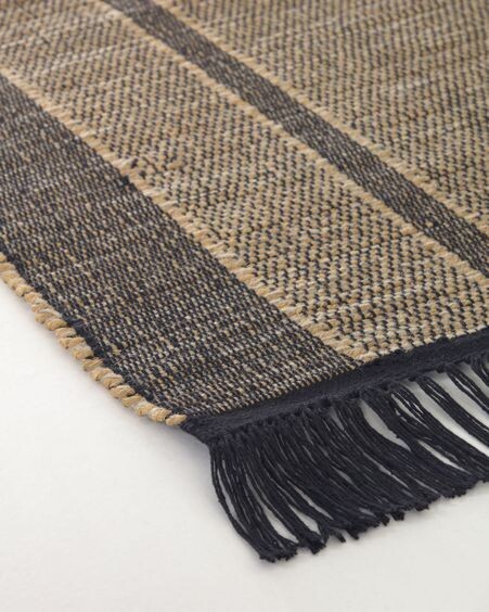 Alfombra Brunilda negro y marrón 200 x 300 cm