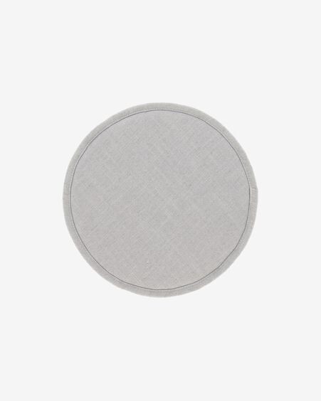 Cojín para silla redondo Prisca rosa Ø 35 cm