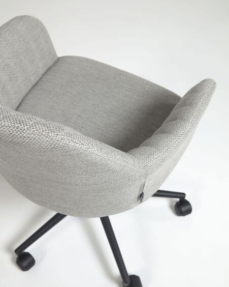 Silla de escritorio Madina gris claro