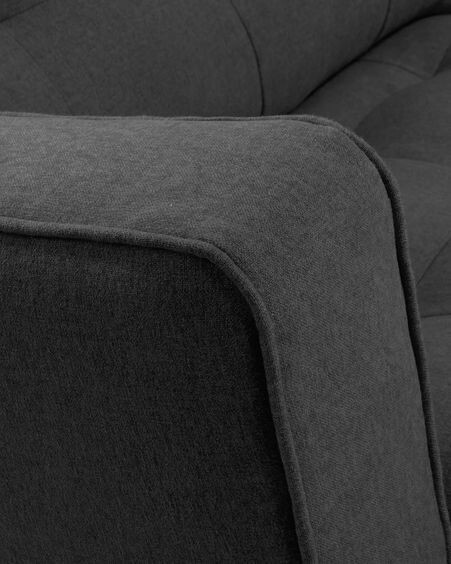 Sofá Tanya 2 plazas gris oscuro 183 cm