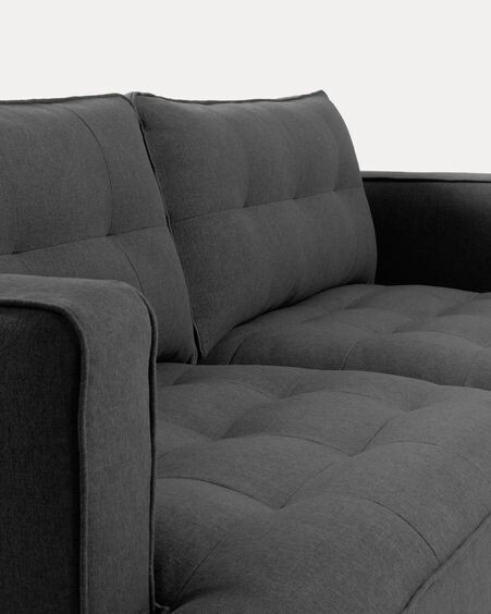 Sofá Tanya 2 plazas gris oscuro 183 cm