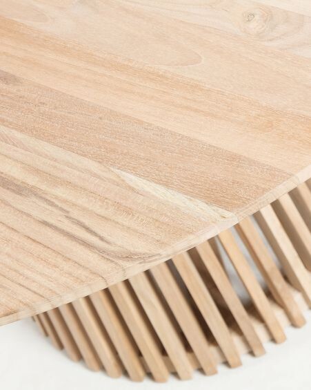 Mesa redonda Jeanette madera maciza de teca Ø 120 cm