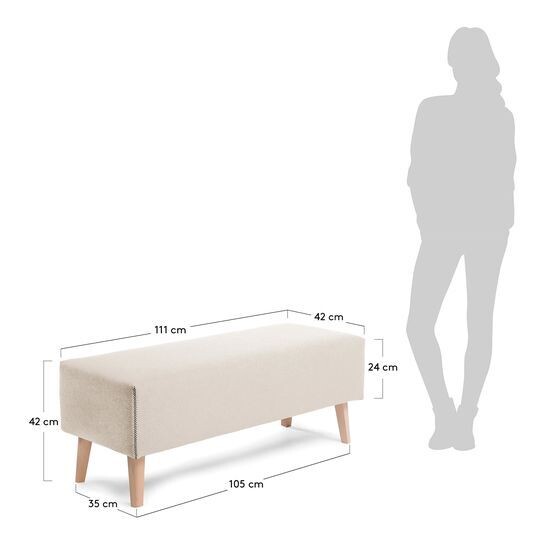 Funda banqueta Dyla beige