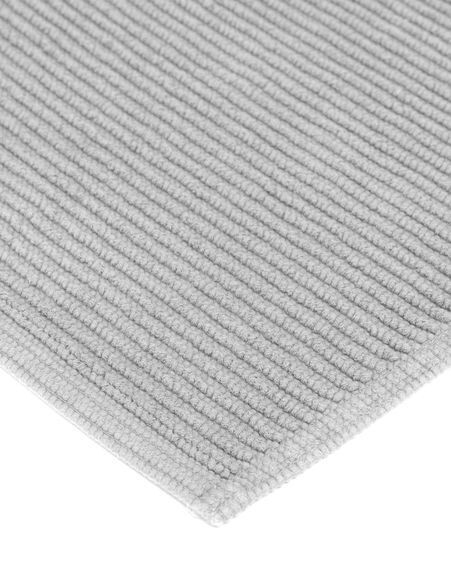 Alfombra de baño Miekki 100% algodón gris claro