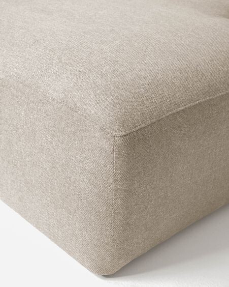 Sofá Blok 2 plazas chaise longue derecho beige 240 cm