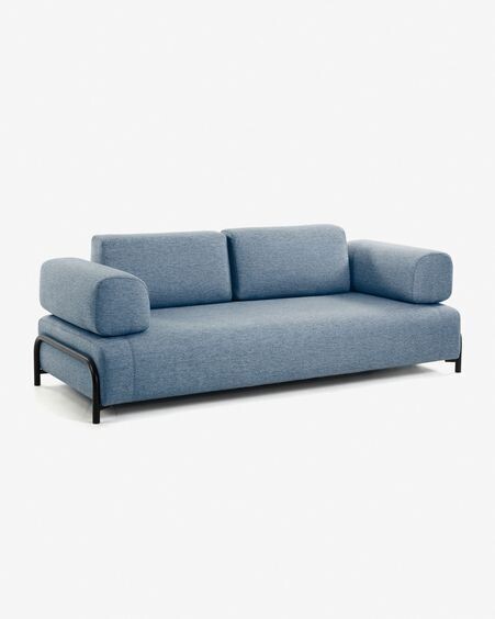 Sofá Compo 3 plazas azul 232 cm
