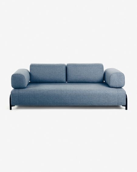 Sofá Compo 3 plazas azul 232 cm
