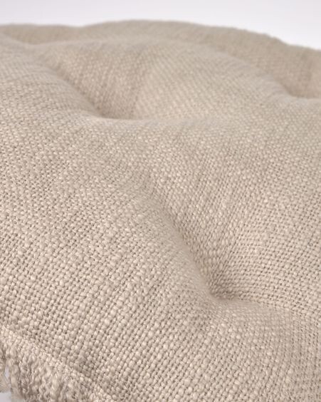 Cojín para silla Brunela 100% algodón beige 45 x 45 cm