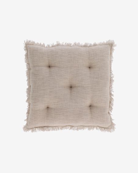 Cojín para silla Brunela 100% algodón beige 45 x 45 cm