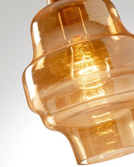 Lámpara de techo Covell de cristal glaseado