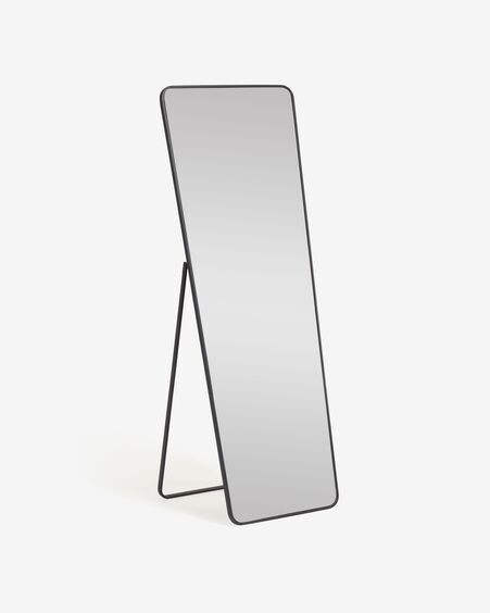 Espejo de pie Nyah metal negro 63,5 x 165 cm