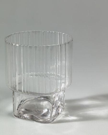 Vaso Sheli de cristal transparente