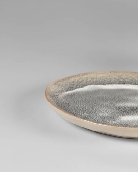 Plato de postre Sachi de cerámica azul claro