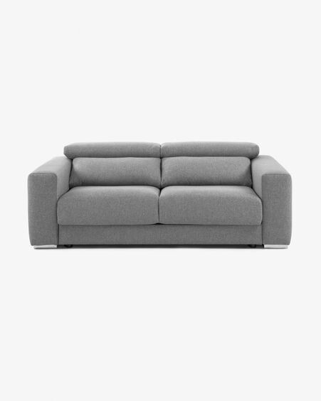 Sofá Atlanta 3 plazas gris claro 210 cm